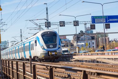 Stokholm'da metro tren