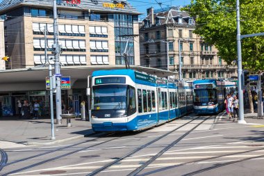 Zürih şehir tramvay