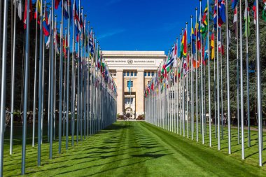 United Nations building in Geneva clipart
