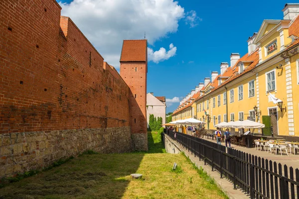 Muro de fortaleza medieval em Riga — Fotografia de Stock