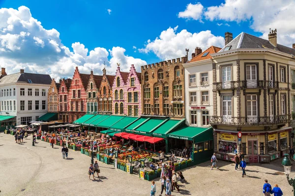 Bruges Pazar Meydanı — Stok fotoğraf