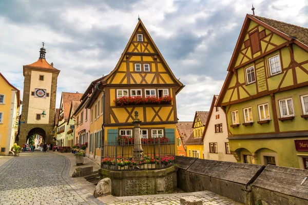 Calle antigua en Rothenburg —  Fotos de Stock