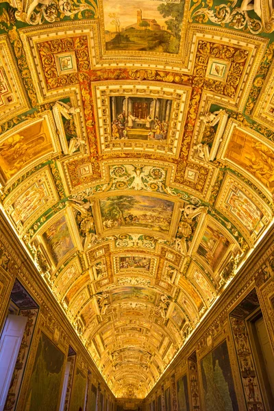 Karta rummet av Vatican Museum — Stockfoto