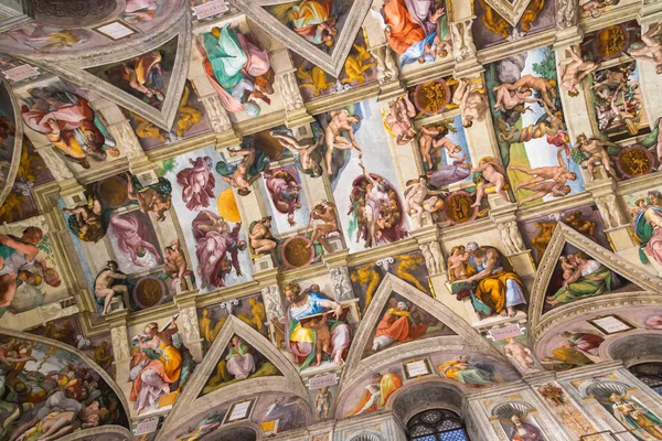 Sixtinské kaple ve Vatikánu — Stock fotografie