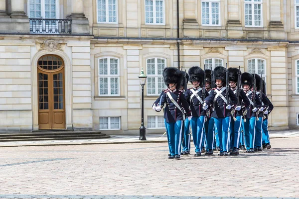 Königliche Garde in Kopenhagen — Stockfoto