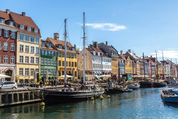 Distrito de Nyhavn en Copenhague — Foto de Stock