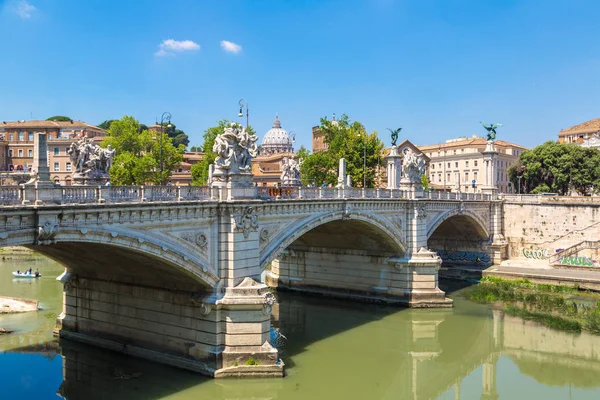 Vista de Roma e Tibre — Fotografia de Stock