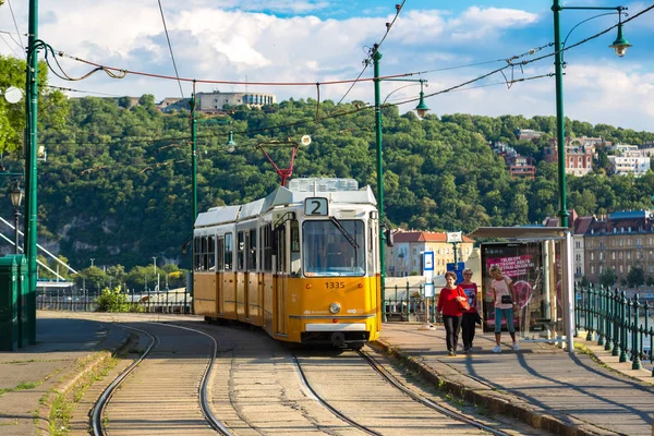 Tram retrò a Budapest — Foto Stock