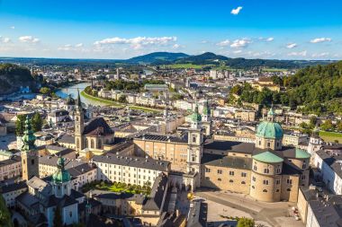 Salzburg 'un panoramik görüntüsü
