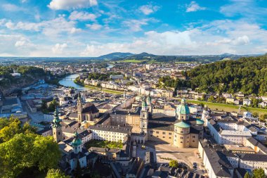 Salzburg 'un panoramik görüntüsü
