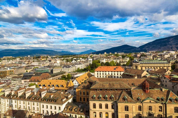 Panoramatický pohled na Ženeva — Stock fotografie