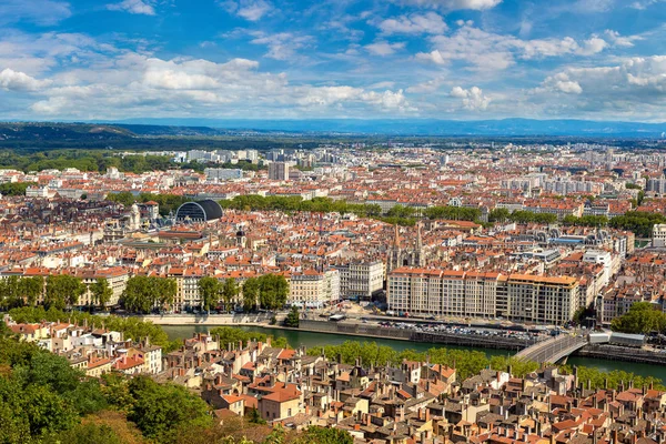 Panoramautsikt över lyon — Stockfoto