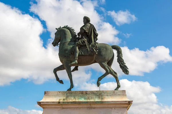 Estátua de Luís XIV em Lyon — Fotografia de Stock