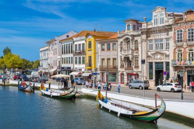 Aveiro, Portekiz geleneksel tekneler