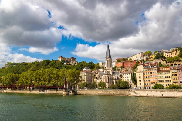 Paesaggio urbano di Lione in Francia — Foto Stock