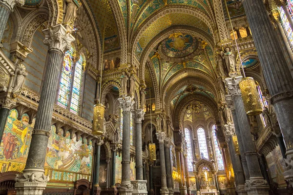 Notre Dame de Fourviere in Lyon — Stock Photo, Image