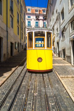 Füniküler Lizbon şehir merkezi