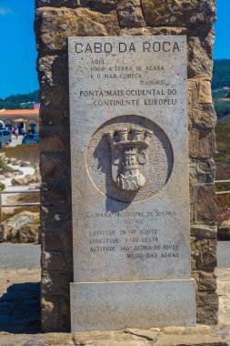 Cabo da Roca monument in Portugal