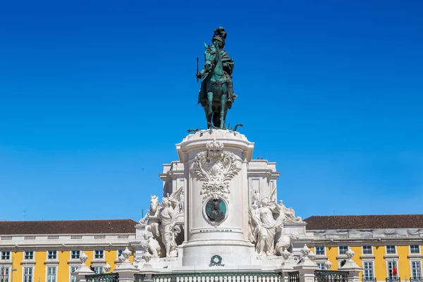 Staty av kung jose i Lissabon — Stockfoto