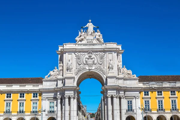 Arc de triomphe à Lisbonne — Photo