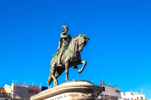 Estátua do Rei João I em Lisboa — Fotografia de Stock