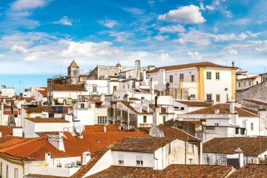 Cityscape of Evora in Portugal clipart