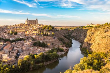 İspanya Toledo'da Cityscape