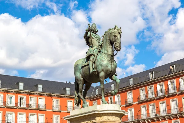 Plaza Mayo in Madrid — Zdjęcie stockowe