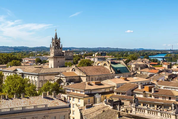 Panoramiczny widok z lotu ptaka z Avignon — Zdjęcie stockowe