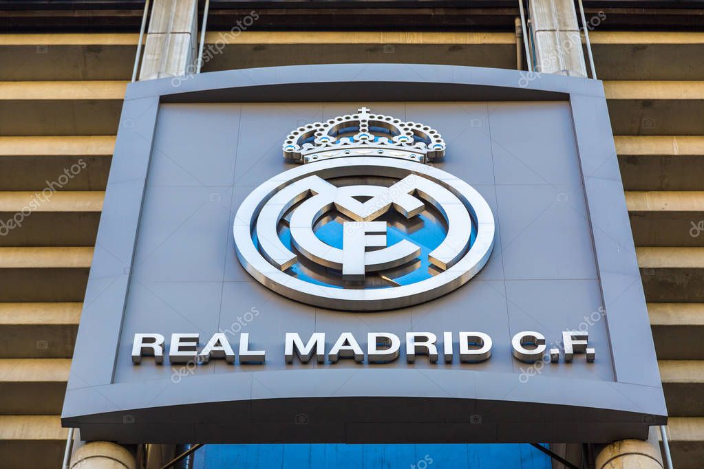 MADRID, SPAIN - JULY 25, 2017: Santiago Bernabeu Stadium of Real Madrid in Madrid, Spain in a beautiful summer day