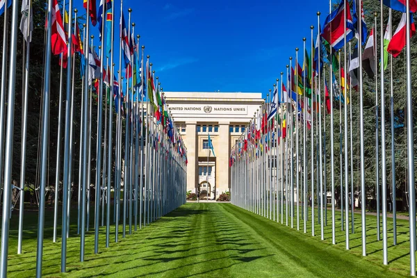Verenigde Naties gebouw in Genève — Stockfoto
