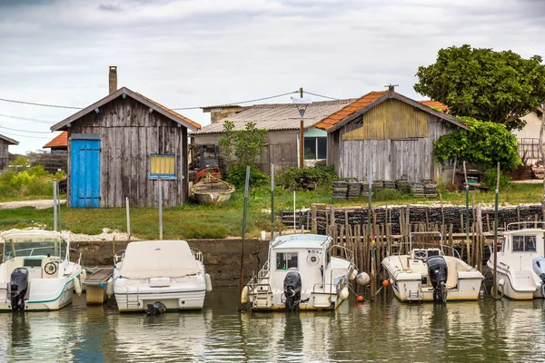 Pueblo Oyster en Arcachon Bay — Foto de Stock