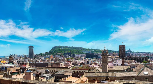 Barcelona 'nın panoramik görünümü