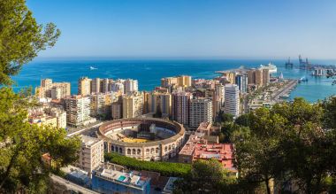 Malaga panoramik manzaralı