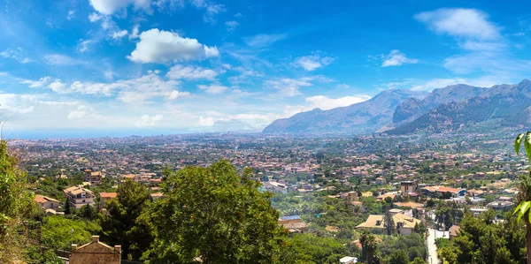 Vista da paisagem perto de Monreale — Fotografia de Stock