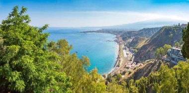 Taormina Sicilya görünümünü