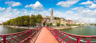 Pedestrian Saint Georges footbridge clipart