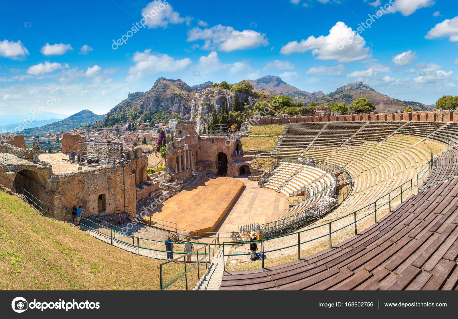 Ancient Greek theater in Taormina Stock Photo by ©bloodua 168902756