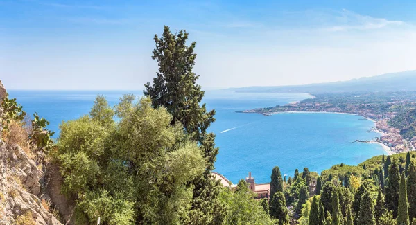 Vista de Taormina en Sicilia — Foto de Stock