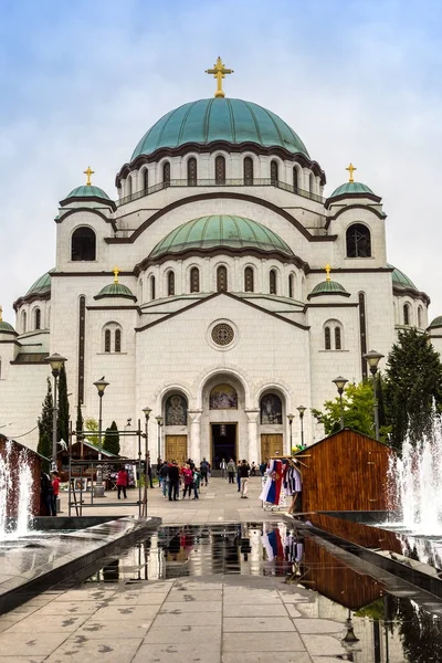Iglesia ortodoxa de San Sava en Belgrado — Foto de Stock