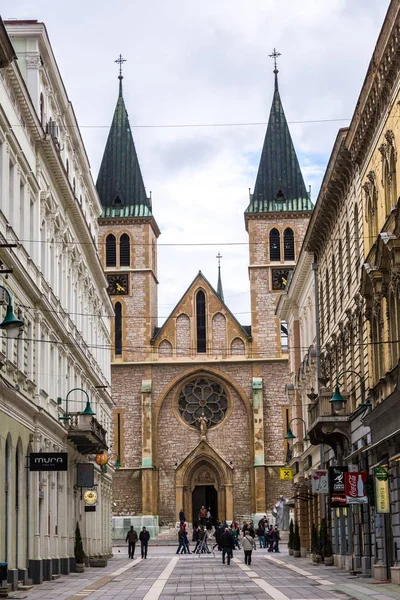 Catedral del Sagrado Corazón en Sarajevo —  Fotos de Stock