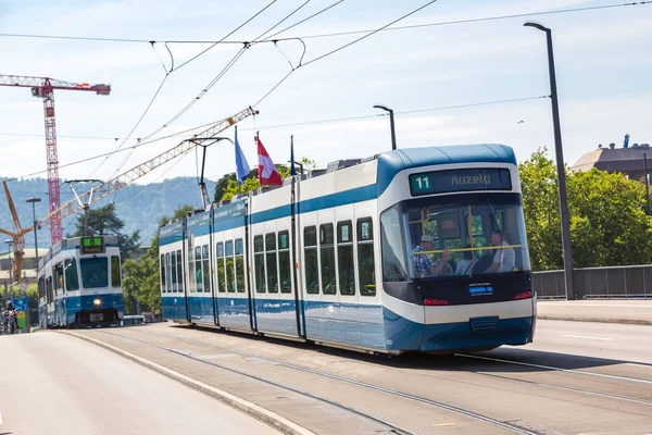 Tranvía de la ciudad en Zurich —  Fotos de Stock