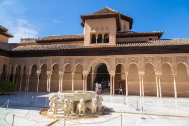 Mahkeme aslanlar Granada'da Alhambra Sarayı