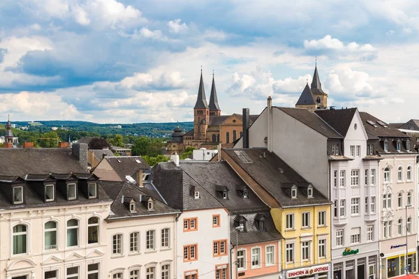 Panoramatický letecký pohled na Trier — Stock fotografie