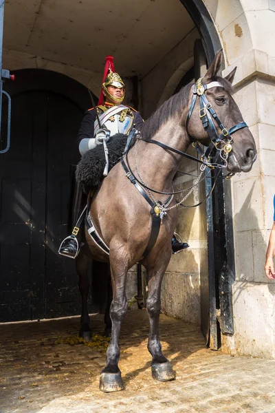 Королевская конная гвардия Лондона — стоковое фото