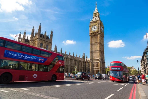 Big Ben, Westminster Bridge en Londres —  Fotos de Stock