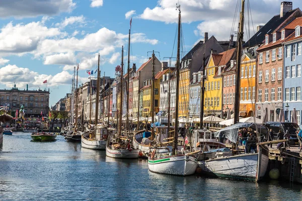 Čtvrti Nyhavn v Kodani — Stock fotografie