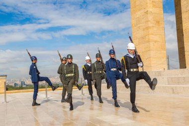 Anitkabir Ankara nöbetçi shift törenle