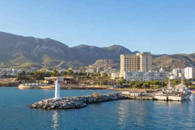 Kuzey Kıbrıs'ta Girne Panoraması