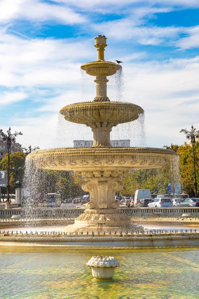 Fontana centrale a Bucarest — Foto Stock